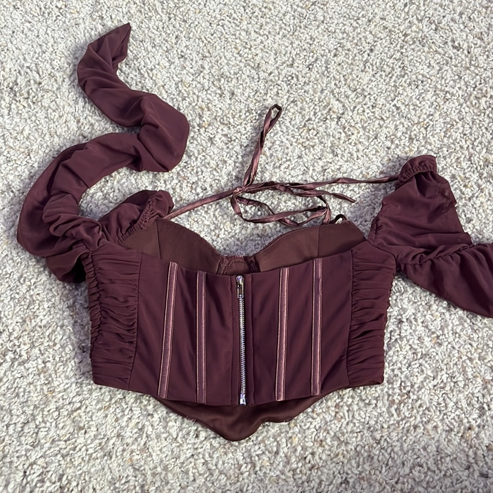 Corset Ruffled Top - Picture 2 of 2